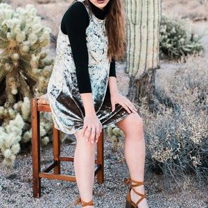 Velvet mini dress